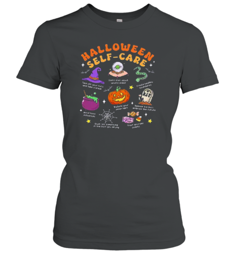 Halloween Selfcare Teacher T-Shirt