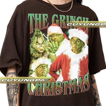 The Grinch Christmas Vintage T-Shirt - Unisex Gift For All