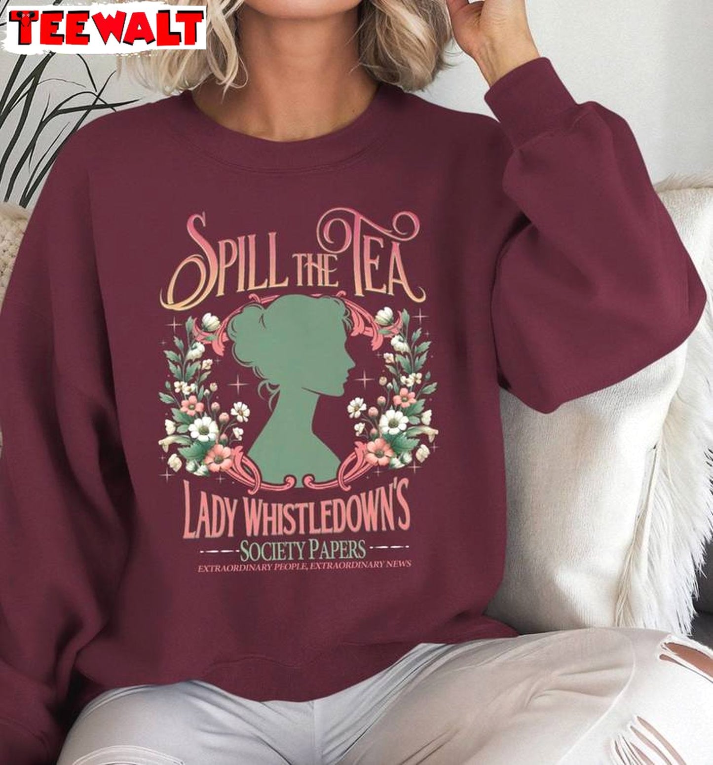 Society Papers Inspired Sweatshirt , New Rare Lady Whistledown Shirt Crewneck