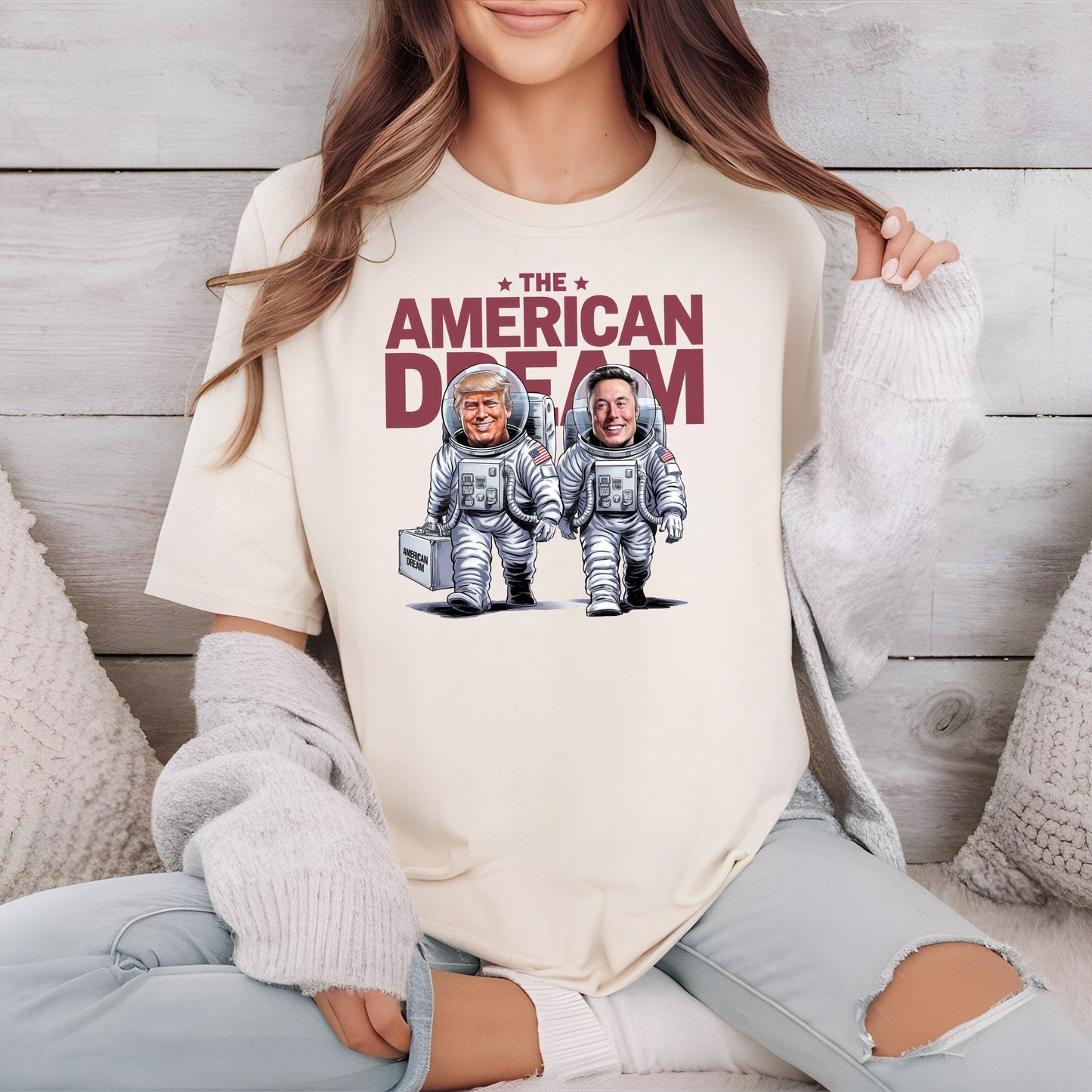 Trump Elon Musk Space Journey American Dream Shirt