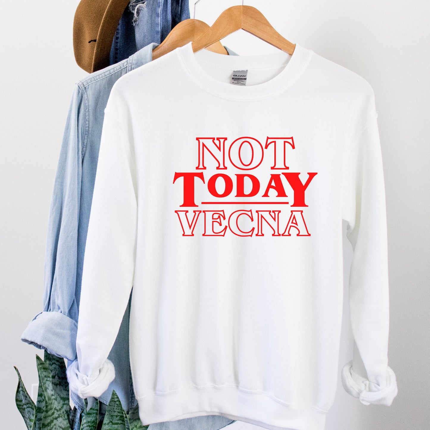 Not Today Vecna Shirt - Stranger Things Hawkins Sweatshirt, Upside Down