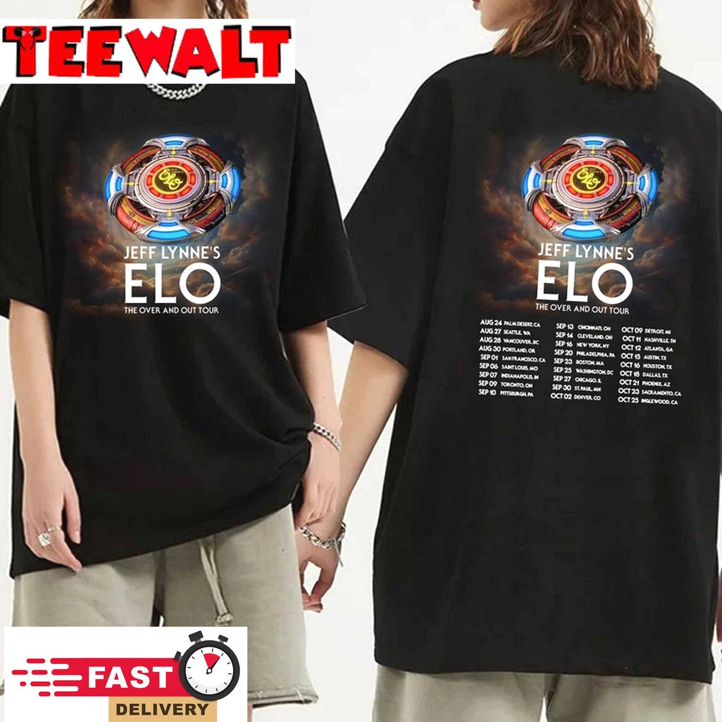 Jeff Lynne's ELO - The Over and Out Tour 2024 Shirt