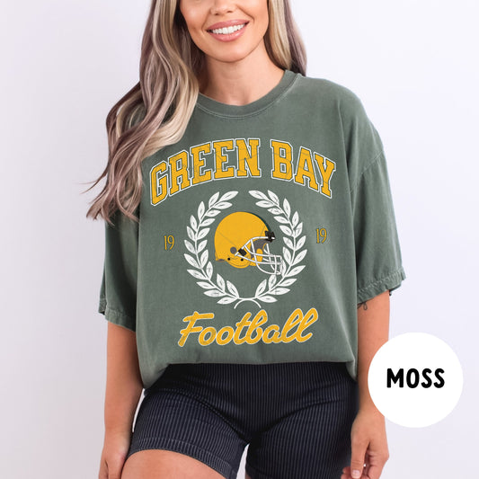 Vintage Style Green Bay Football Shirt - Comfort Colors Packer Sweatshirt