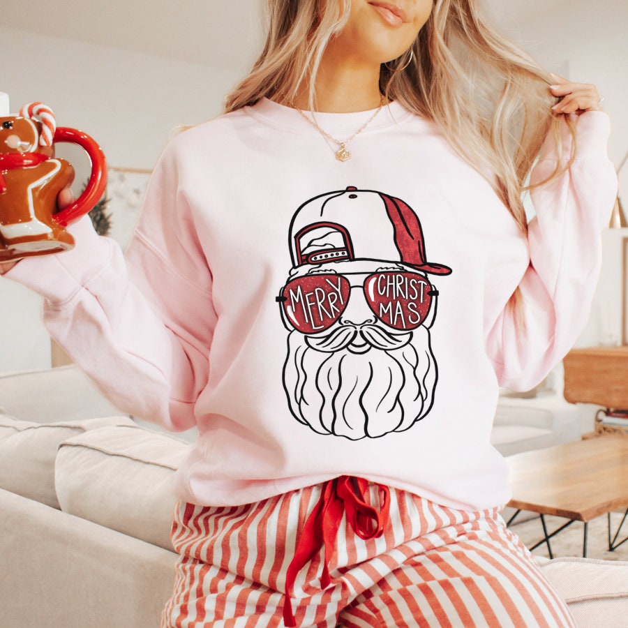 Cool Santa Sunglasses Sweatshirt