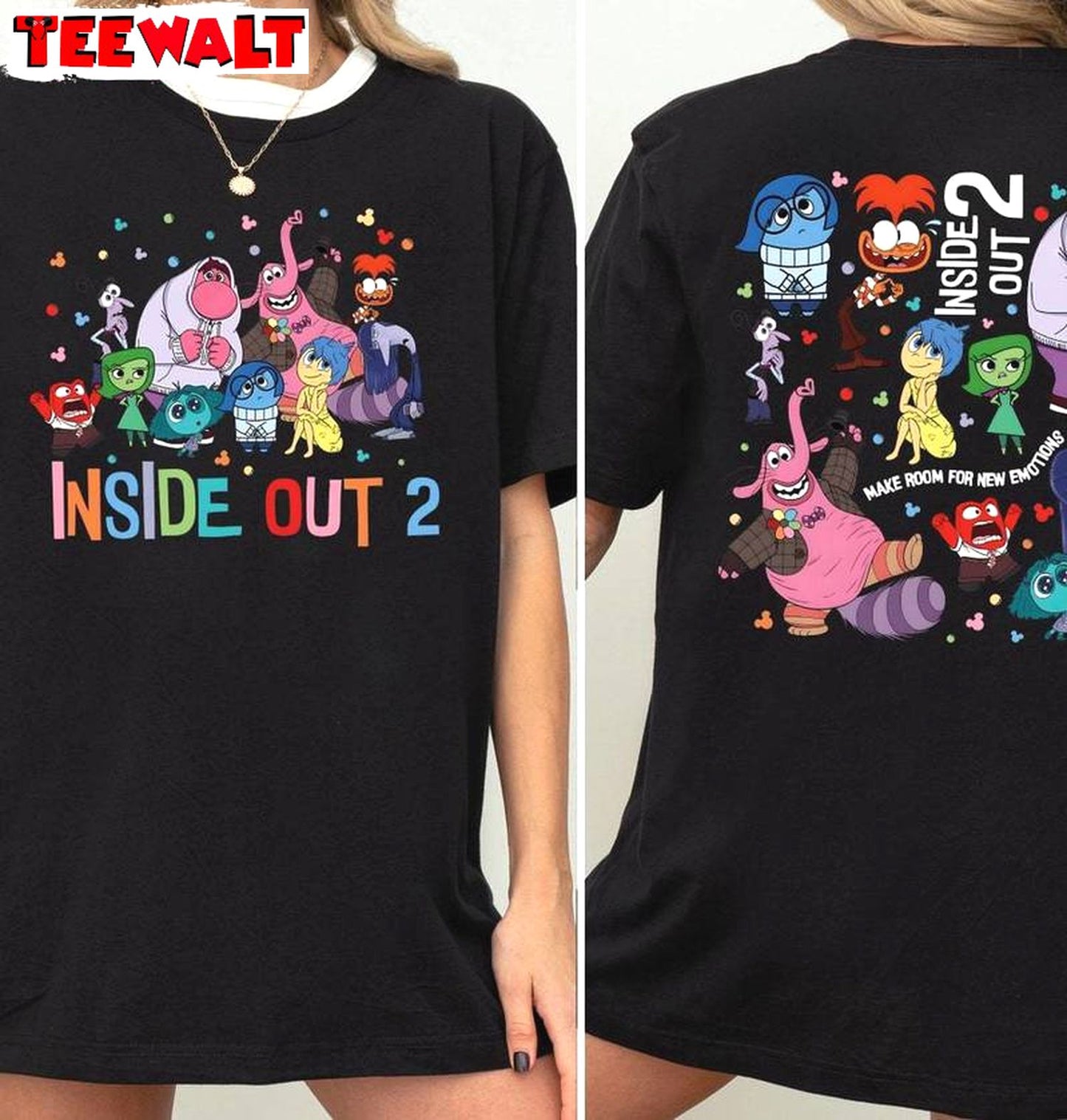 Trendy Disney Pixar Unisex Hoodie, New Rare Inside Out 2