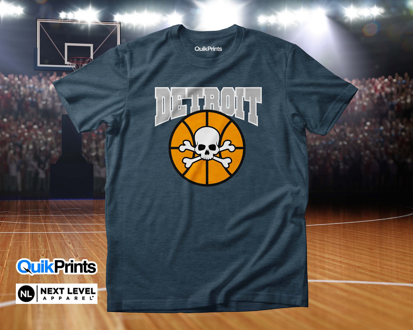 Detroit Basketball Premium Shirt - Custom Made T-Shirts