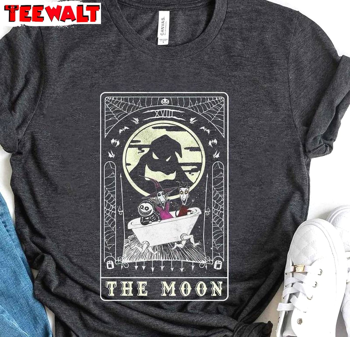 The Moon Tarot Oogie Boogie Short Sleeve , Trendy Oogie Boogie