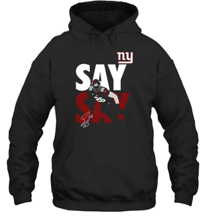 New York Giants Saquon Barkley Say Say Signature T-Shirt