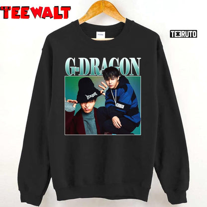 Gdragon Big Bang K-Pop Vintage 90s Unisex T-Shirt