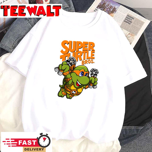 Super Turtle Bros - Mikey Unisex T-Shirt