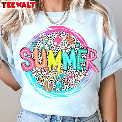 Summer Vibes Dalmatian Dots Sweatshirt , Fantastic Summer Vibes