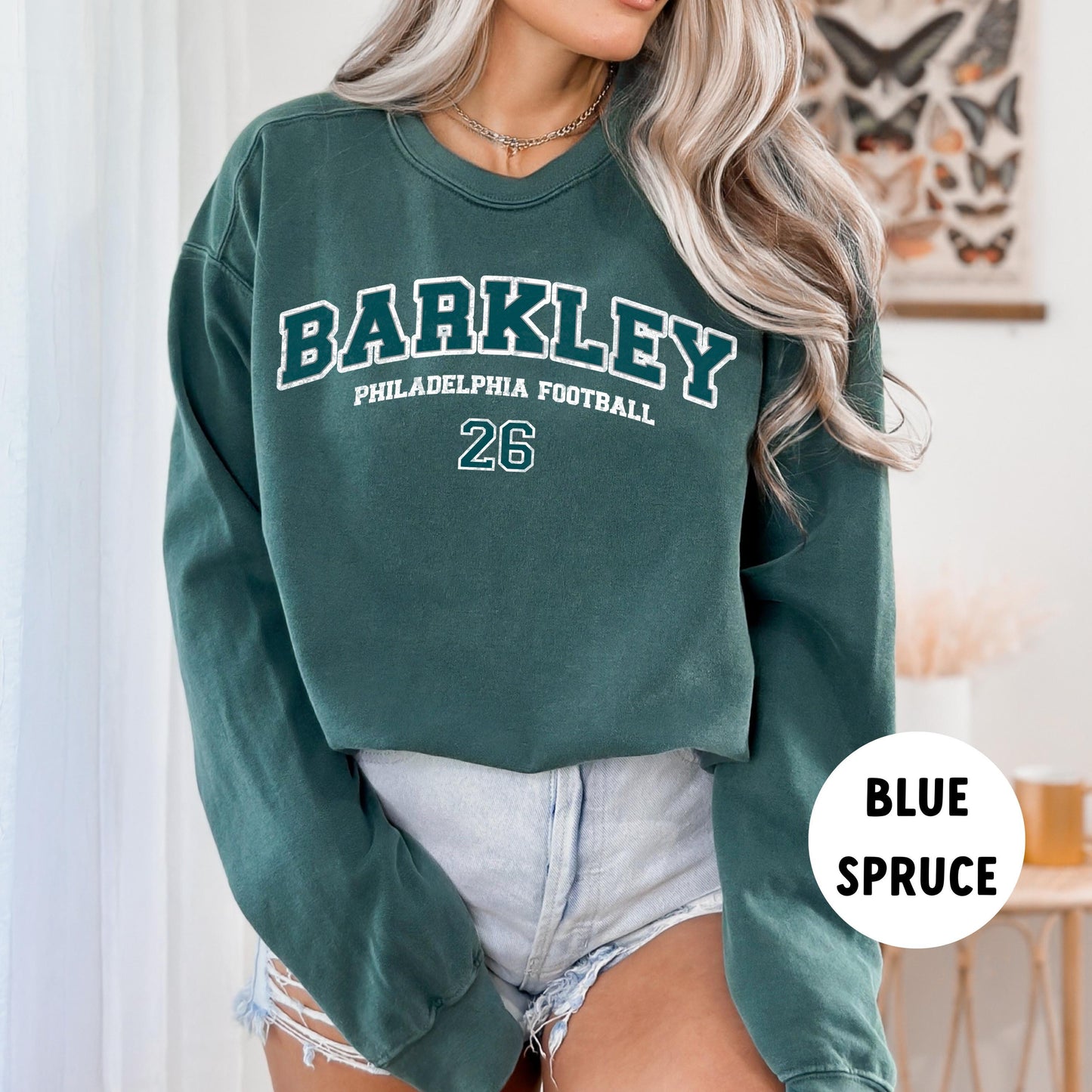 Saquon Barkley Comfort Colors Philadelphia Eagles Sweatshirt