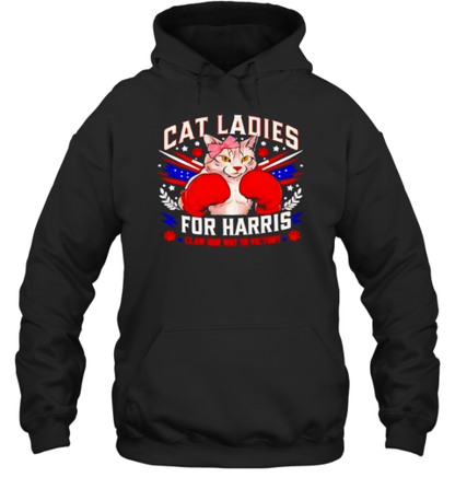 Cat Ladies For Harris Claw Our Way To Victory T-Shirt