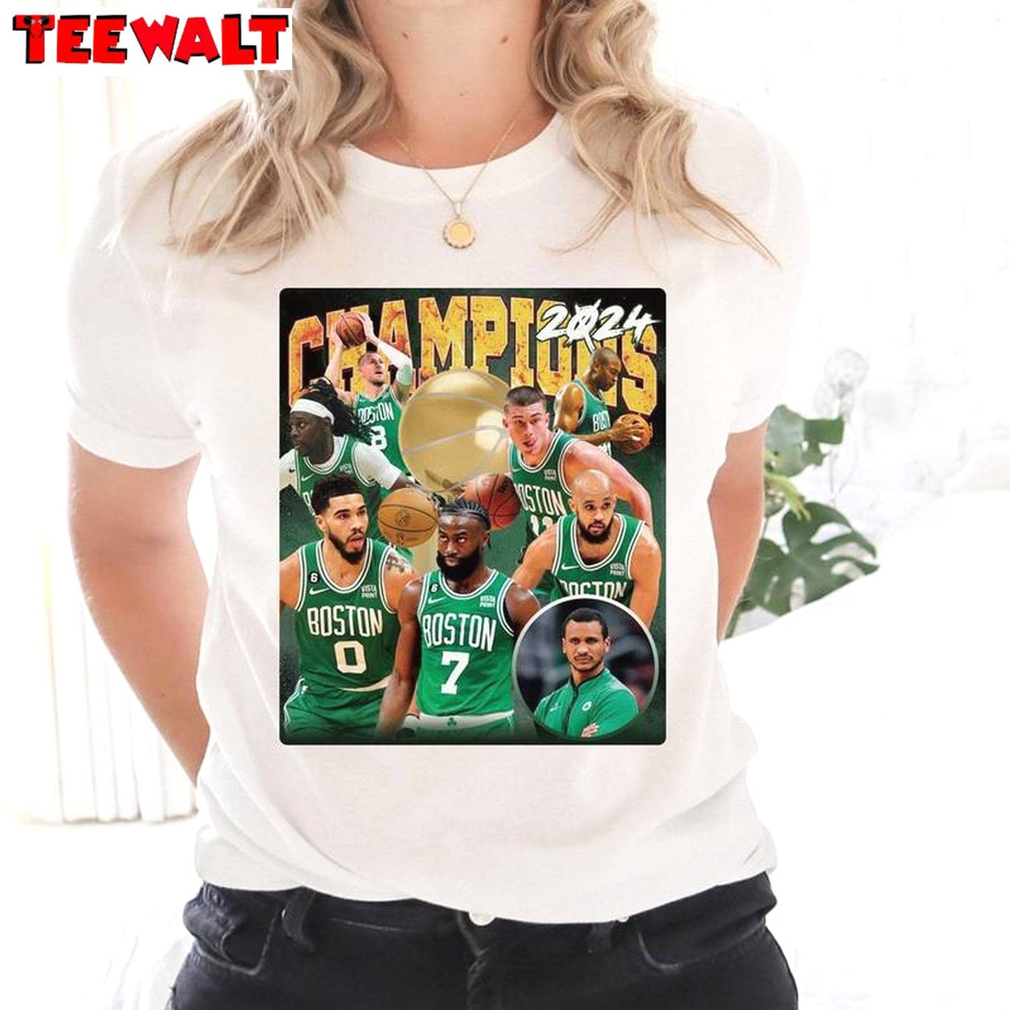 Basketball Championship 2024 Unisex Hoodie, Groovy Boston Celtics Shirt Sweater