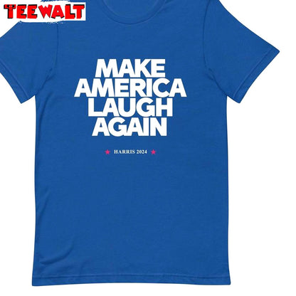 Comfortable Make America Laugh Again Shirt, Presidential Race T-