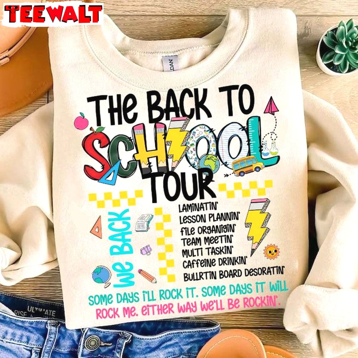 Cute Teacher Tour Unisex Hoodie, Limited The Back To School Tour Shirt Sweater