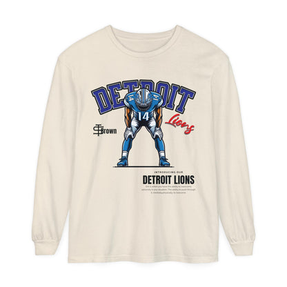 Detroit Lions Long Sleeve T-Shirt, Nfl Fan Apparel, Gift Tee