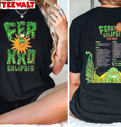 Ferxxo Tour Shirt, Ferxxo 2024 Trendy Unisex Hoodie Short Sleeve