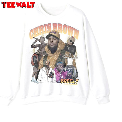 Limited Chris Brown Shirt, Must Have Crewneck Long Sleeve Gift For Fan