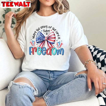 Coquette Sweatshirt , Comfort Where The Spirit Of The Lord Is There Is Freedom Shirt Hoodie