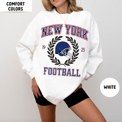 Giant Sweatshirt New York Football Crewneck Vintage Ny Fan Gift