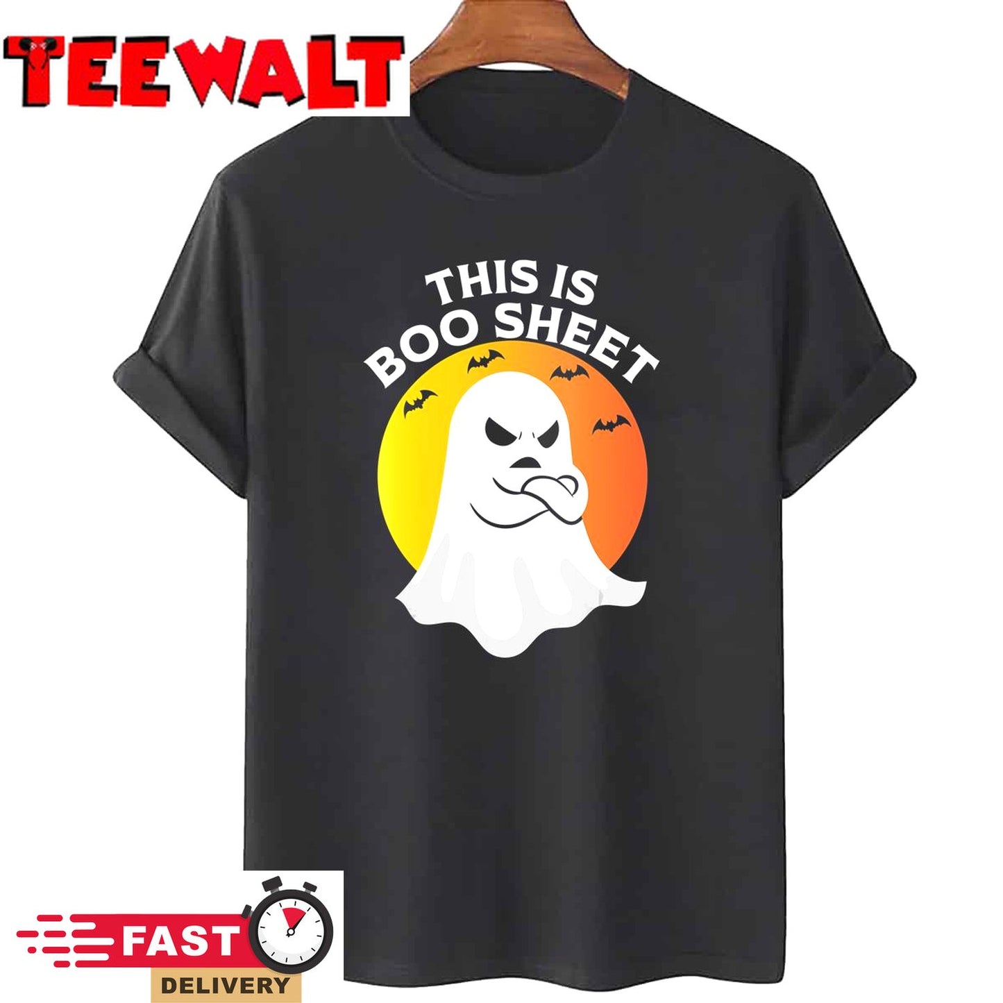 This Is Boo Sheet Ghost Retro Halloween Costume T-Shirt