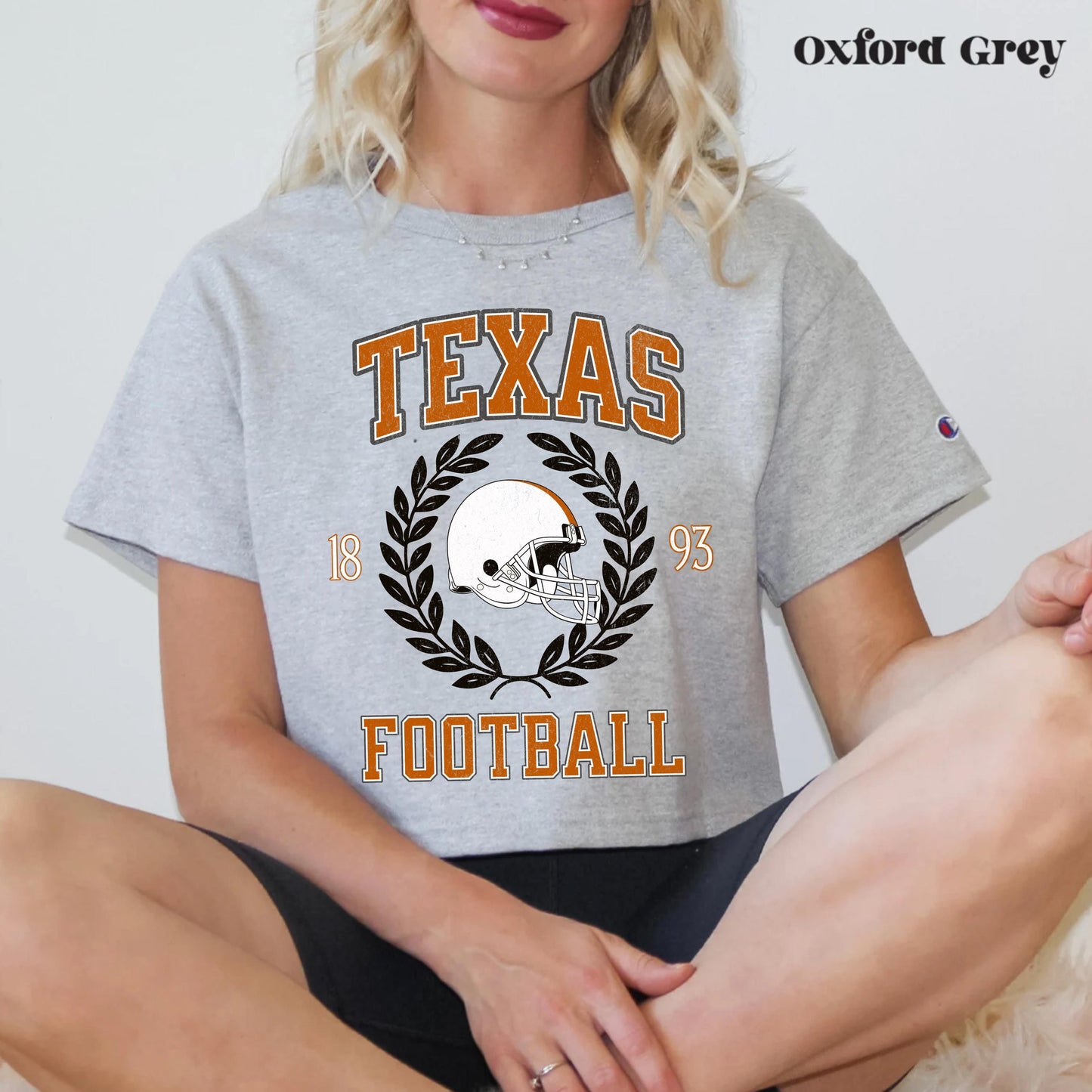 Texas College Football Crop Top - Vintage Game Day Retro Shirt Outfit