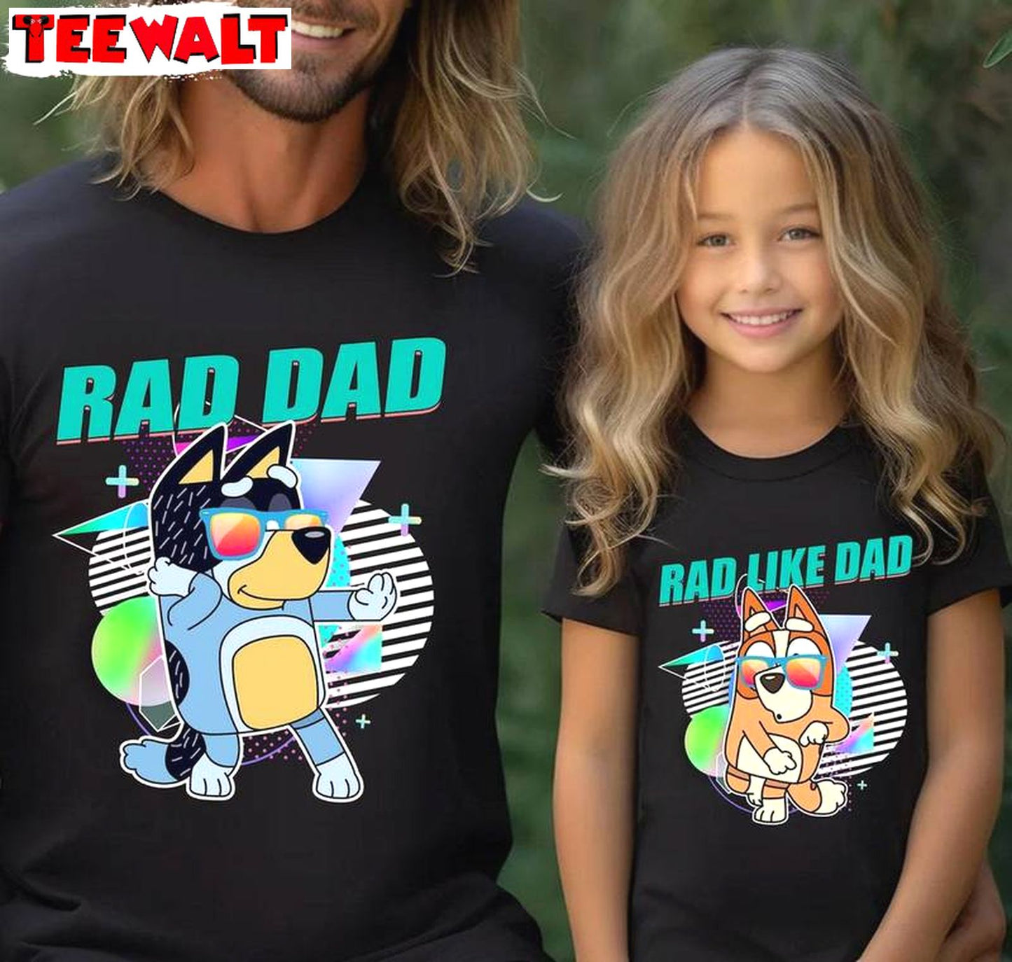 Bluey Rad Dad New Rare Shirt, Trendy Rad Like Dad Crewneck Long Sleeve