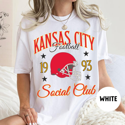 Comfort Colors Kansas City Football Shirt - Vintage Chief Sweatshirt