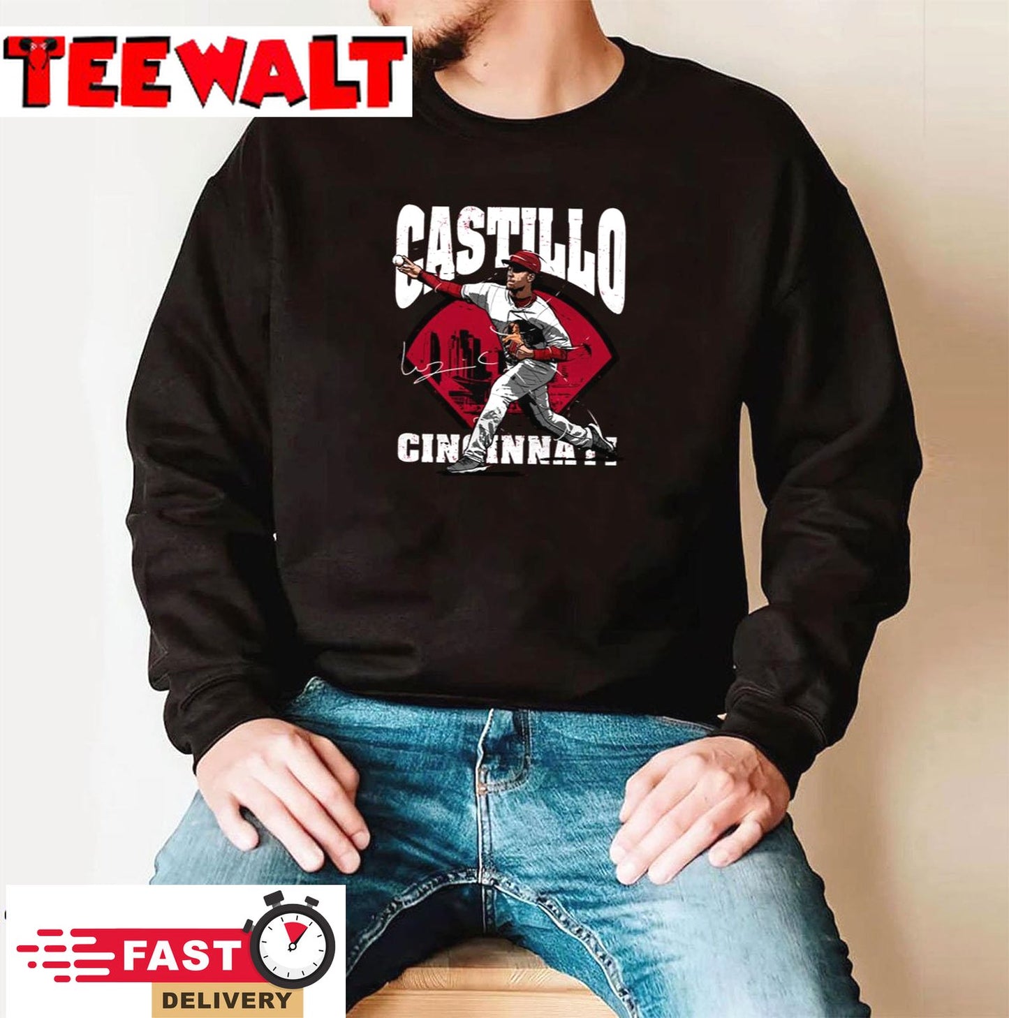 Cincinnati Luis Castillo Offset 58 T-Shirt