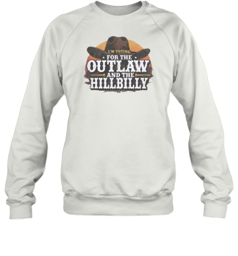 Cowboy I'M Voting For The Outlaw And The Hillbilly Trump Vance 2024 T-Shirt