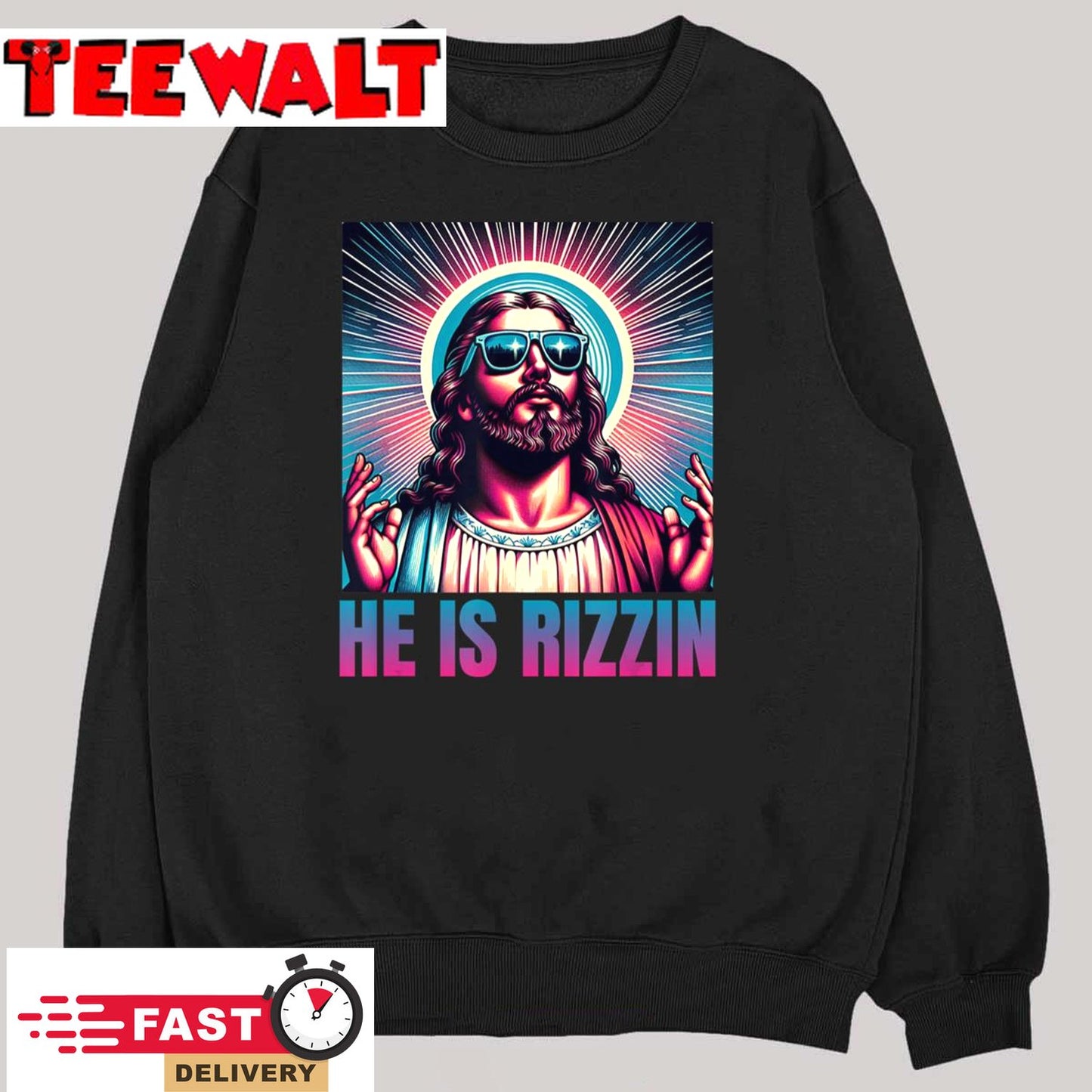 He Is Rizzin, Jesus Is Rizzen T-Shirt