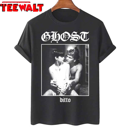 Ghost Ditto Patrick Swayze Black Metal Parody Unisex T-Shirt DNBJFNEX