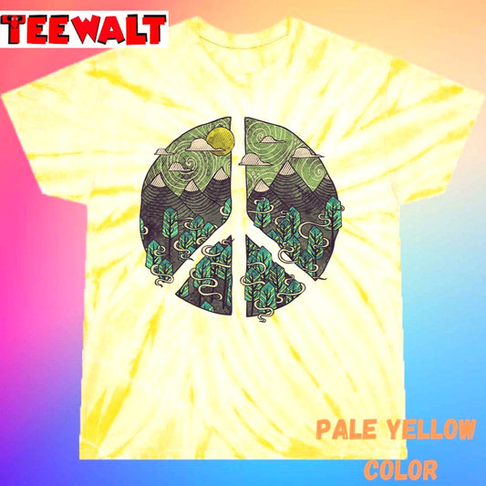 Peaceful Landscape Nature Symbol Unisex Tie Dye Tee