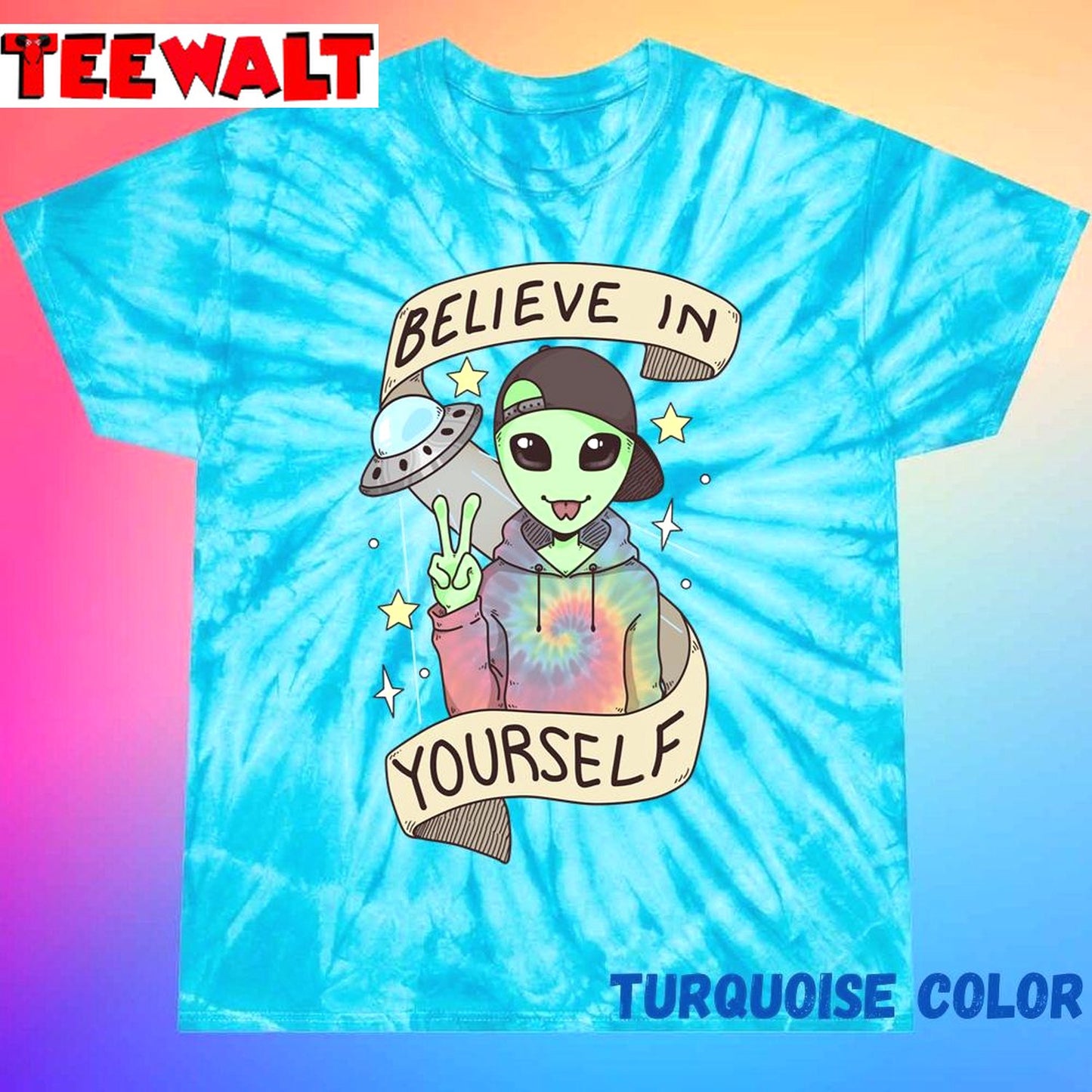 I Want To Believe Unisex Tie Dye Tee