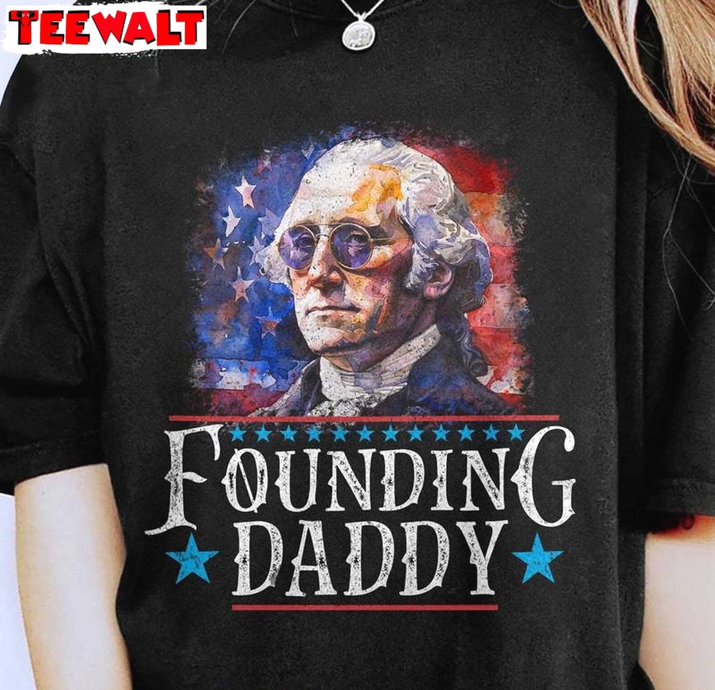 Limited Founding Daddy Shirt, Creative Dad Humorous Tee Tops Sweater