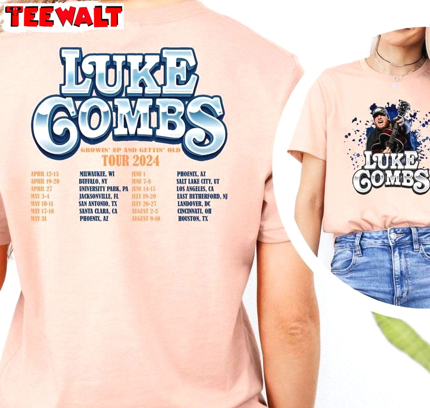 Limited Luke Combs World Tour Shirt, Luke Combs Groovy Unisex Hoodie Crewneck