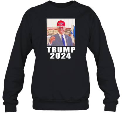 Biden Wearing Trump Hat T-Shirt