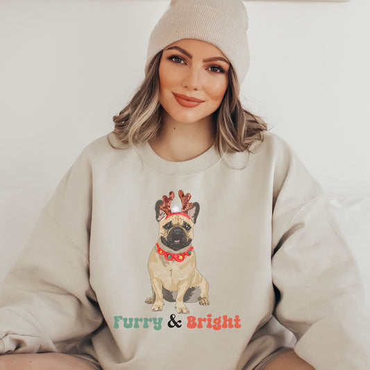 French Bulldog Christmas Unisex Sweatshirt - Frenchie Lover Dog Sweatshirt