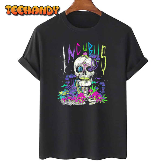 A Crow Left Skull Morning And Flower Incubus View T-Shirt