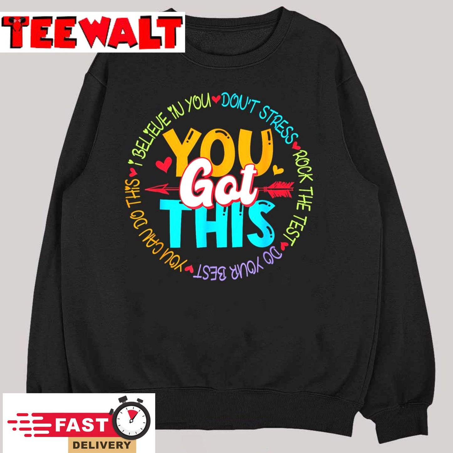 Test Day Rock The Test Testing Day You Got This Teacher T-Shirt