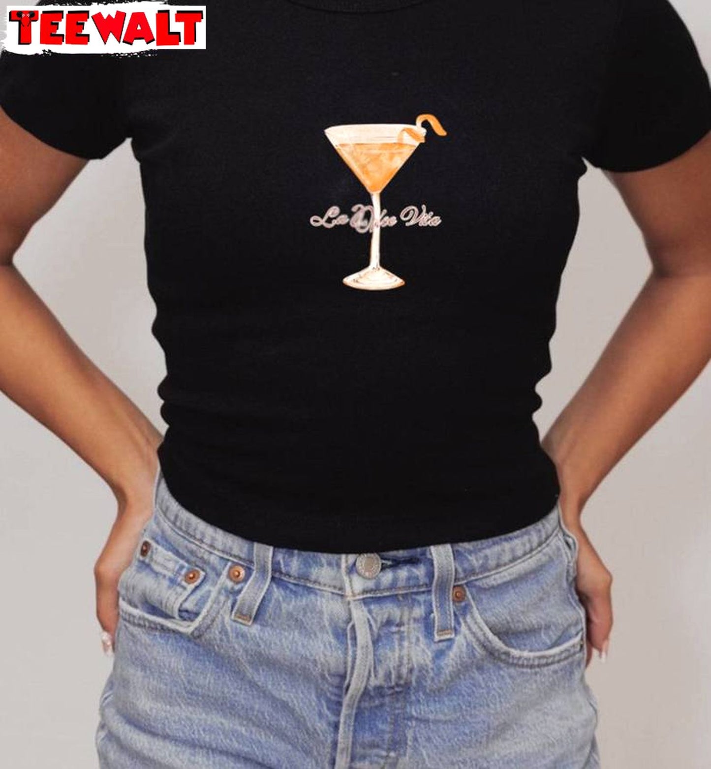 Comfort Cocktail Martini Sweatshirt , Must Have La Dolce Vita Shirt Tank Top