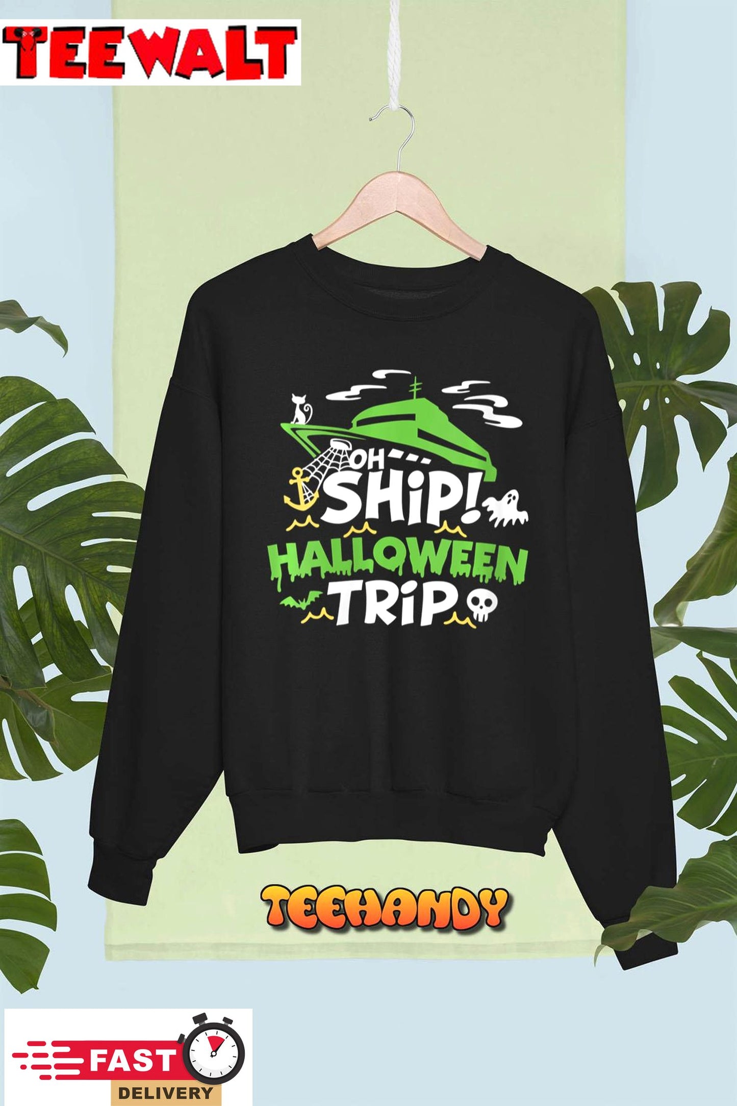 Womens Oh Ship Halloween Trip Shirt - Halloween Cruise Oh Ship Hoodie