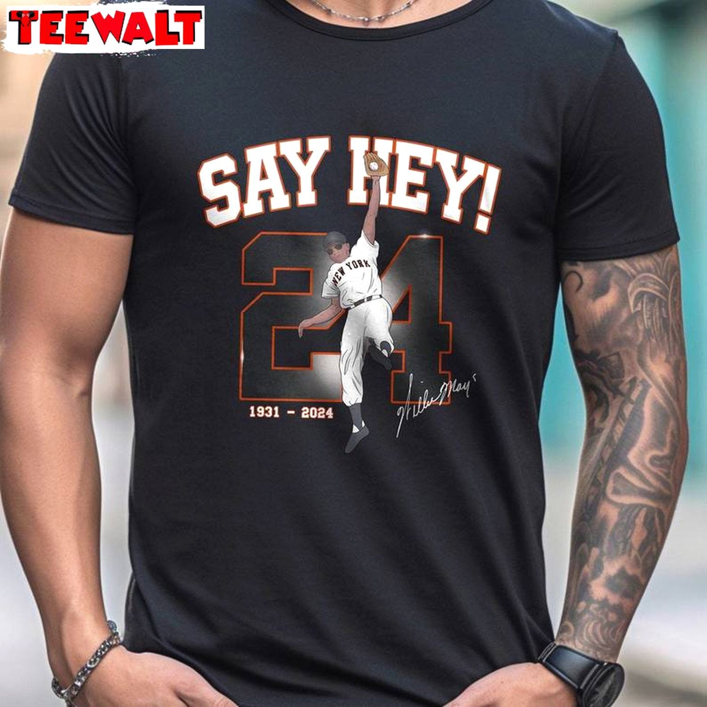 Comfort Willie Mays Shirt, Limited Say Hey Baseball Short Sleeve Crewneck