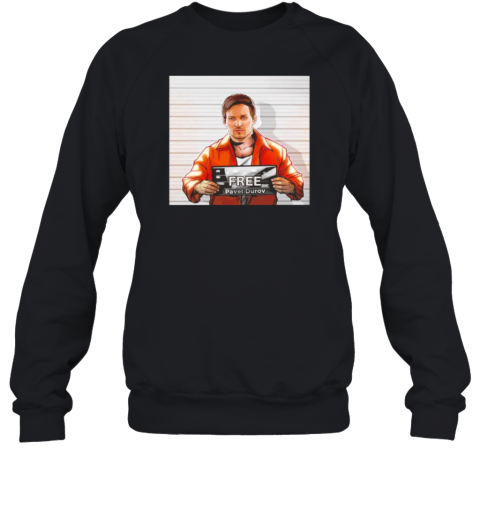 Free Pavel Durov Mugshot Cartoon T-Shirt