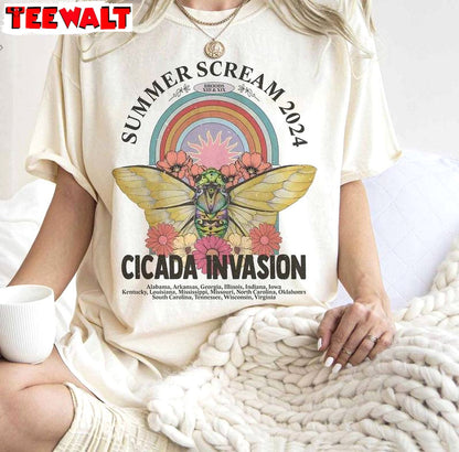 Limited Cicada Invasion Sweatshirt , New Rare Cicada Comeback Tour Shirt Long Sleeve