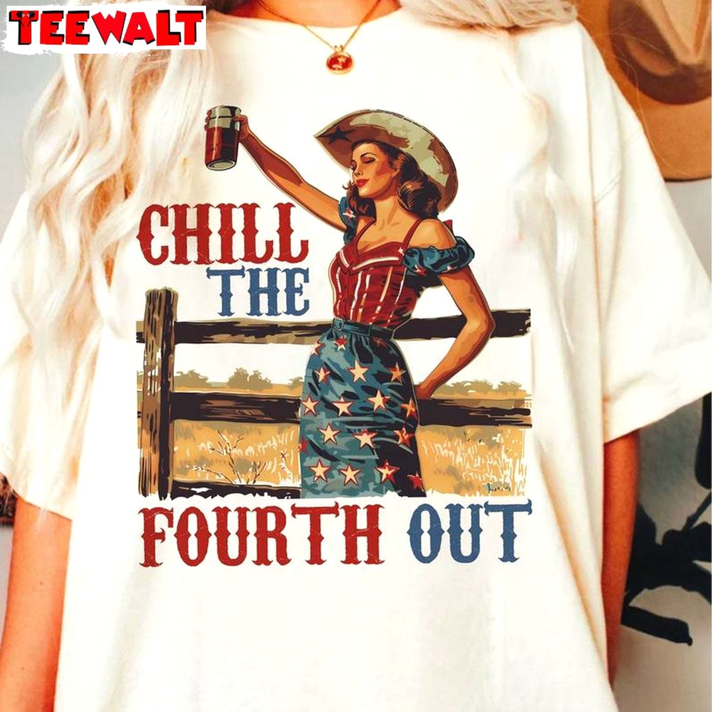 Retro Chill The Fourth Out Shirt, New Rare Independence Day Sweater