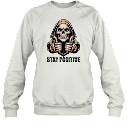 Stay Positive With Skeleton Halloween T-Shirt