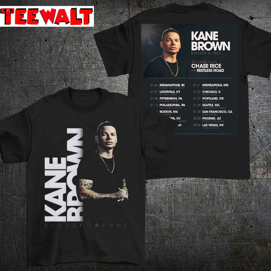 Kane Brown Blessed and Free Tour 2022 Unisex T-Shirt