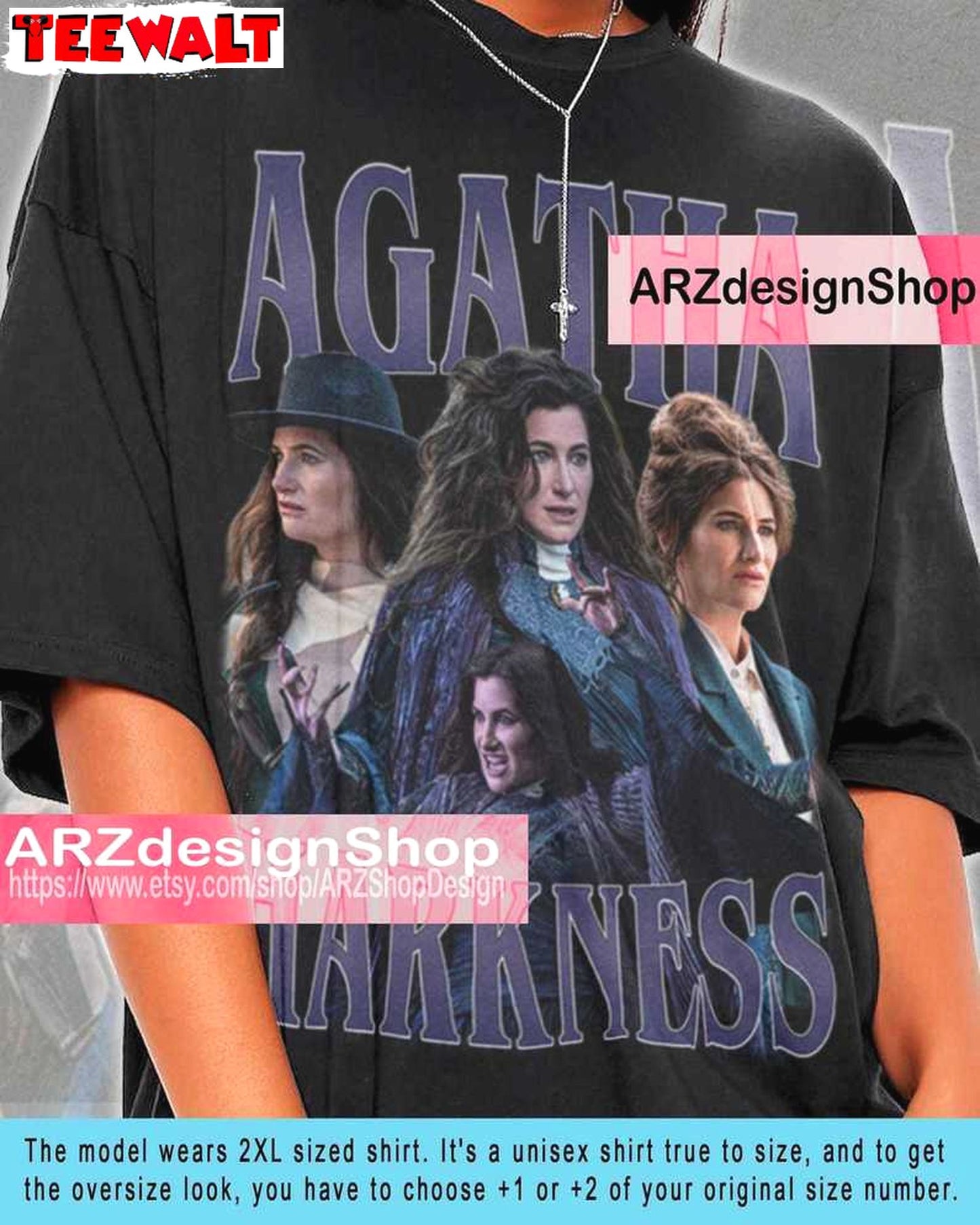 Agatha Harkness Shirt, Vintage 90s Horror Movie T Shirt